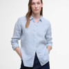 Chambray/White Barbour Womens Marine Shirt Front
