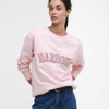 Pink Blush Barbour Womens Northumberland Sweatshirt Front