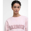 Pink Blush Barbour Womens Northumberland Sweatshirt Chest