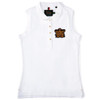 White Holland Cooper Womens Sleeveless Polo Shirt