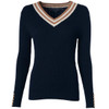 Ink Navy Holland Cooper Womens Zoe V-Neck Knitted Jumper