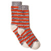 Orange Sealskinz Banham Mens Mid-Height Sock