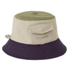 Cream/Green/Navy Sealskinz Lynford Waterproof Bucket Hat