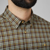 Rosin check Seeland Mens Shooting Shirt On Model