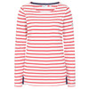 Red Lazy Jacks Womens LJ97 Striped Breton Top