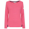 Cherry Lazy Jacks Womens LJ97 Striped Breton Top