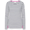 White Lazy Jacks Womens LJ97 Striped Breton Top