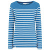 Teal Lazy Jacks Womens LJ97 Striped Breton Top