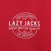 Crimson Lazy Jacks Mens LJ21 Printed Hooded Sweatshirt Detail