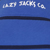 Royal Lazy Jacks Mens LJ51 Thin Stripe 1/4 Zip Sweatshirt Back Detail