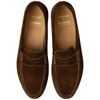 Brown Suede Loake Mens Jefferson Moccasin Top