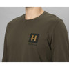 Willow Green Harkila Mens Gorm Long Sleeve T-Shirt On Model