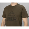 Willow Green Harkila Mens Nature T-Shirt On Model
