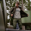 Light Grey Melange Harkila Mens Modi T-Shirt Lifestyle