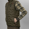 Willow Green Harkila Mens Clim8 Insulated Waistcoat On Model