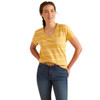 Ochre/White Ariat Womens Fairford T-Shirt