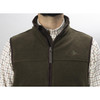 Pine Green Melange Seeland Mens Woodcock Earl Fleece Waistcoat Detail