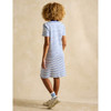 Blue Stripe Joules Eden Womens Striped Dress On Model Back