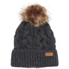 Charcoal Barbour Womens Penshaw Cable Beanie