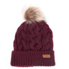 Bordeaux Barbour Womens Penshaw Cable Beanie