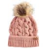 Pink Rust Barbour Womens Penshaw Cable Beanie