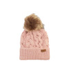 Pink Barbour Penshaw Cable Beanie
