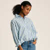 Blue Stripe Joules Amilla Womens Striped Shirt Model Front