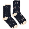 Navy/Oatmeal Joules Womens Everyday Socks 2 Pack