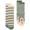 Green/Ecru Joules Womens Everyday Socks 2 Pack