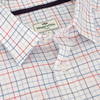 Red/Blue Hoggs Of Fife Mens Callum Country Check Shirt Collar