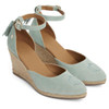 Mint Suede Fairfax & Favor Womens Monaco Wedge