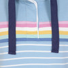 Sky Lazy Jacks Womens LJ14 Striped Button Neck Sweatshirt Detail