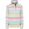 Winter Brights Lazy Jacks Womens LJ6 Striped Button Neck Sweatshirt