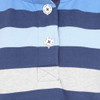Winter Blues Lazy Jacks Womens LJ6 Striped Button Neck Sweatshirt Button Detail