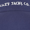 Sapphire Lazy Jacks Womens LJ32 Striped Full Zip Sweatshirt Back Neck