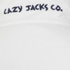Sky Lazy Jacks Womens LJ32 Striped Full Zip Sweatshirt Back Neck