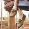 Tan & Navy Fairfax & Favor Womens Henley Loafers Lifestyle