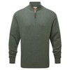 Country Green Schoffel Mens Porthmeor Pima Cotton 1/4 Zip Jumper