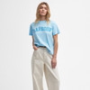 Blue Haze Barbour Womens Ella T-Shirt On Model