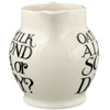  Emma Bridgewater Black Toast Soya or Dairy Half Pint Jug FRONT