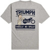Silver Marl Triumph Mens Thrills Tee Back