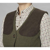 Moss Green Seeland Womens Hillside Harriet Waistcoat On Model Detail