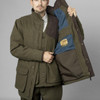Moss Green Seeland Mens Hillside Jacket Inside Detail
