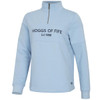 Plain Blue Hoggs Of Fife Dumfries 1888 Ladies 1/4 Zip Sweatshirt
