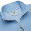 Plain Blue Hoggs Of Fife Dumfries 1888 Ladies 1/4 Zip Sweatshirt Collar