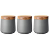 Grey Denby Set of 3 Storage Canisters