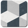 Denby Set of 6 Grey Geometric Square Coasters