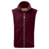 Claret Navy Schoffel Oakham Fleece Gilet
