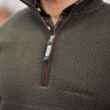Schoffel Mens Berkeley Retro Fleece 1/4 Zip Forest Lifestyle