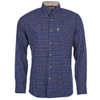 Navy Barbour Mens Bank Tattersall Regular Shirt